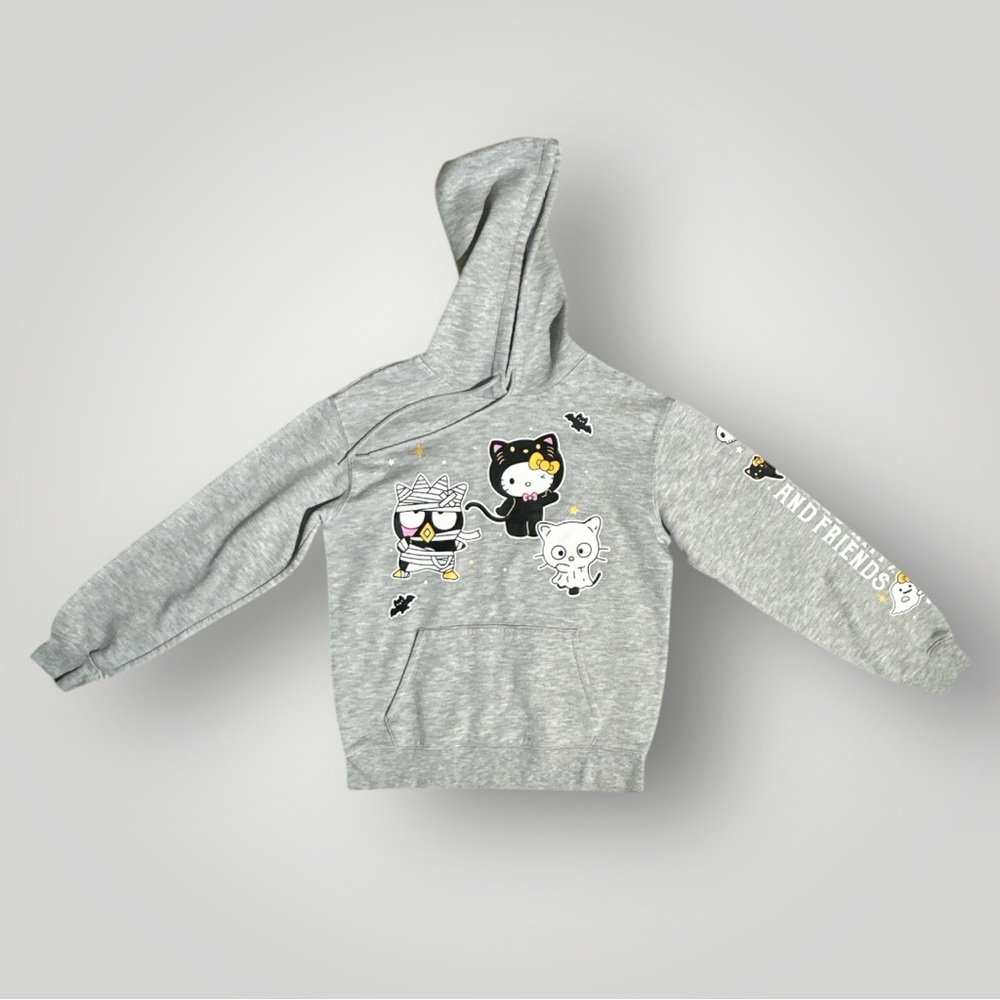 Hello Kitty Halloween Hoodie Badtz-Maru Spooky Sanrio Sweatshirt Small 4-6